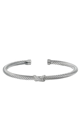 X Bracelet with Pavé Diamonds